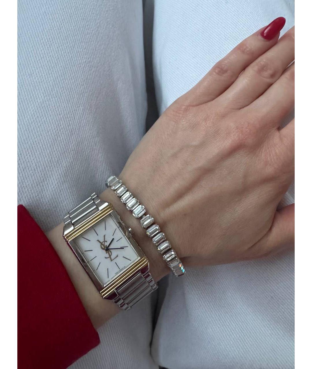 SAINT LAURENT Серебряные стальные часы, фото 7