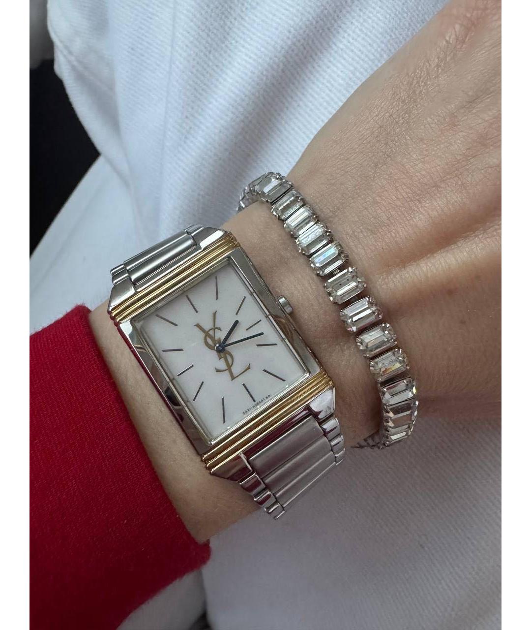 SAINT LAURENT Серебряные стальные часы, фото 8