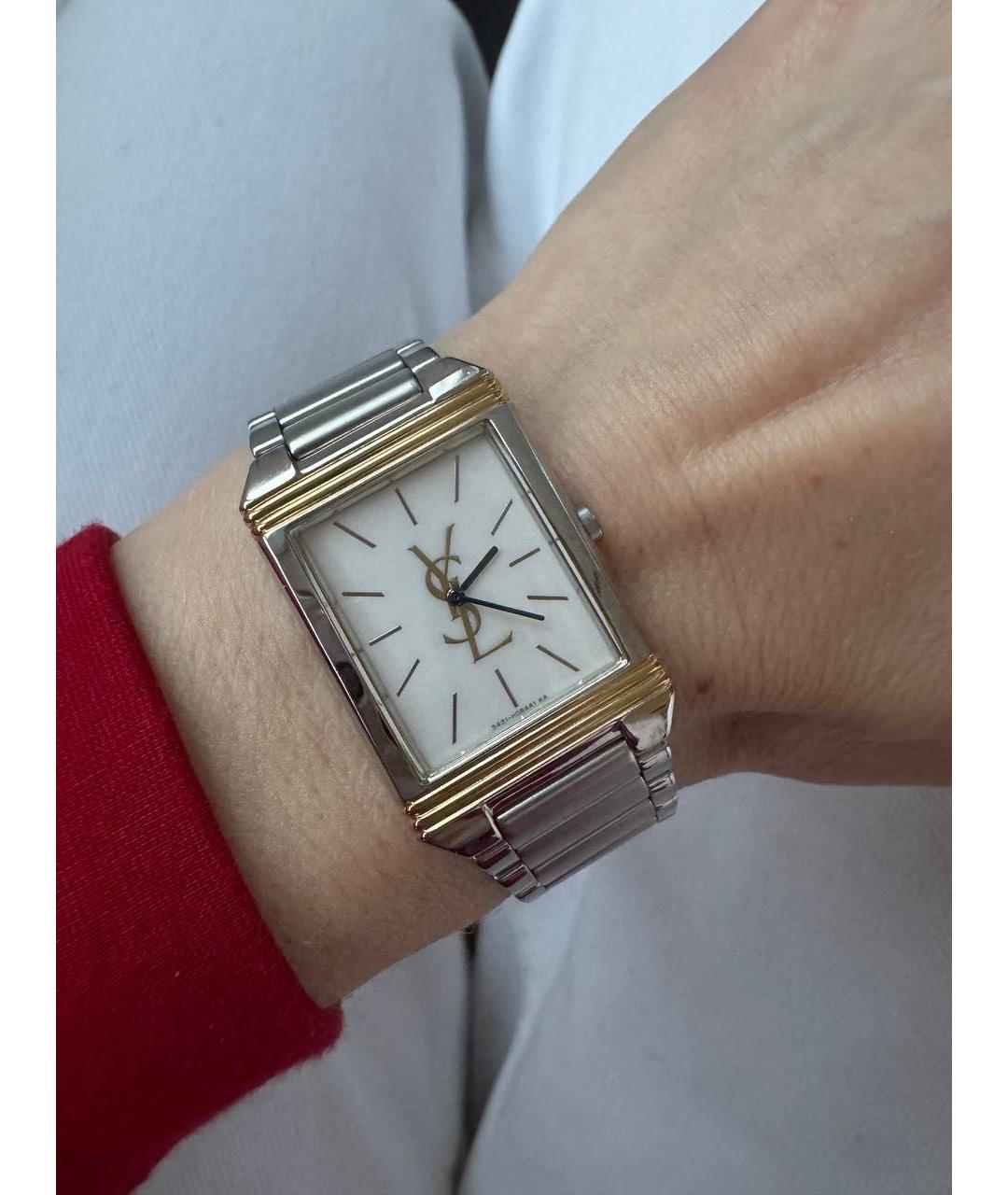 SAINT LAURENT Серебряные стальные часы, фото 2