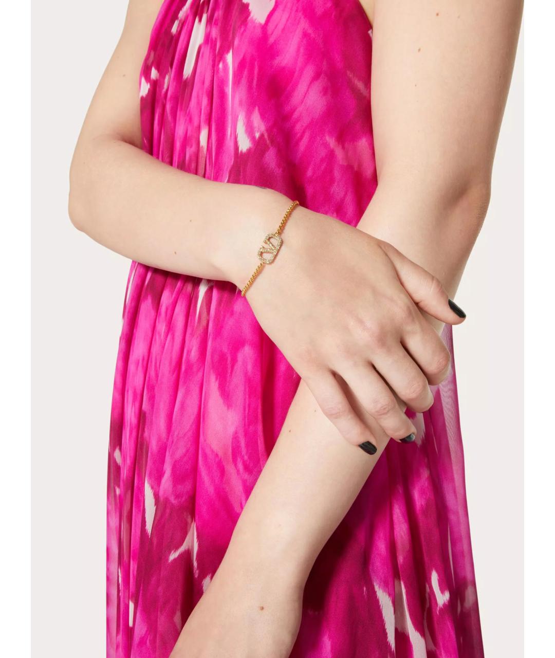 VALENTINO Золотой латунный браслет, фото 3