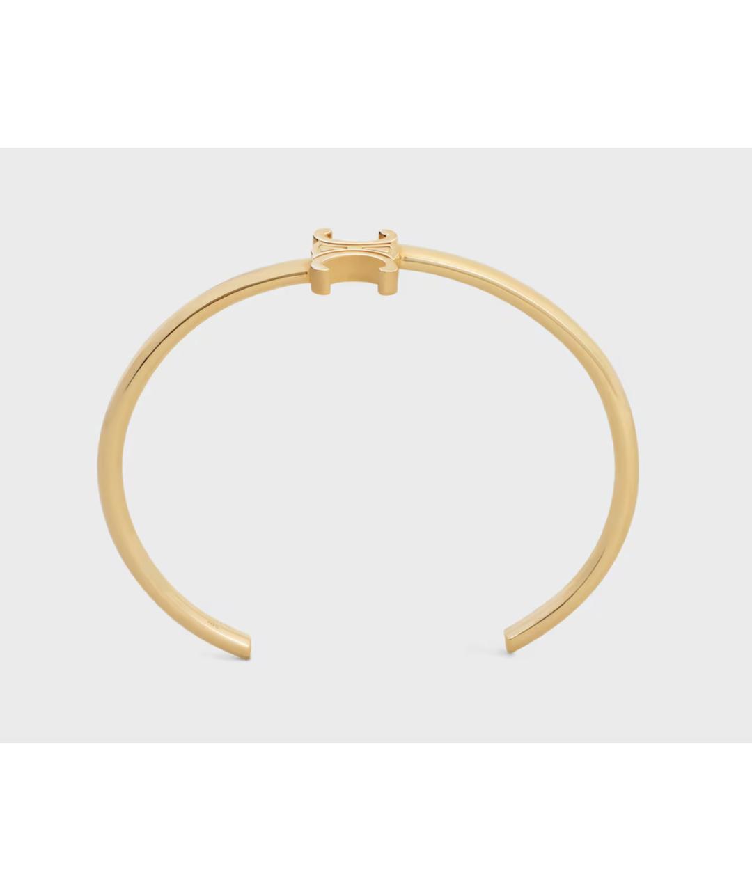 CELINE Золотой латунный браслет, фото 5