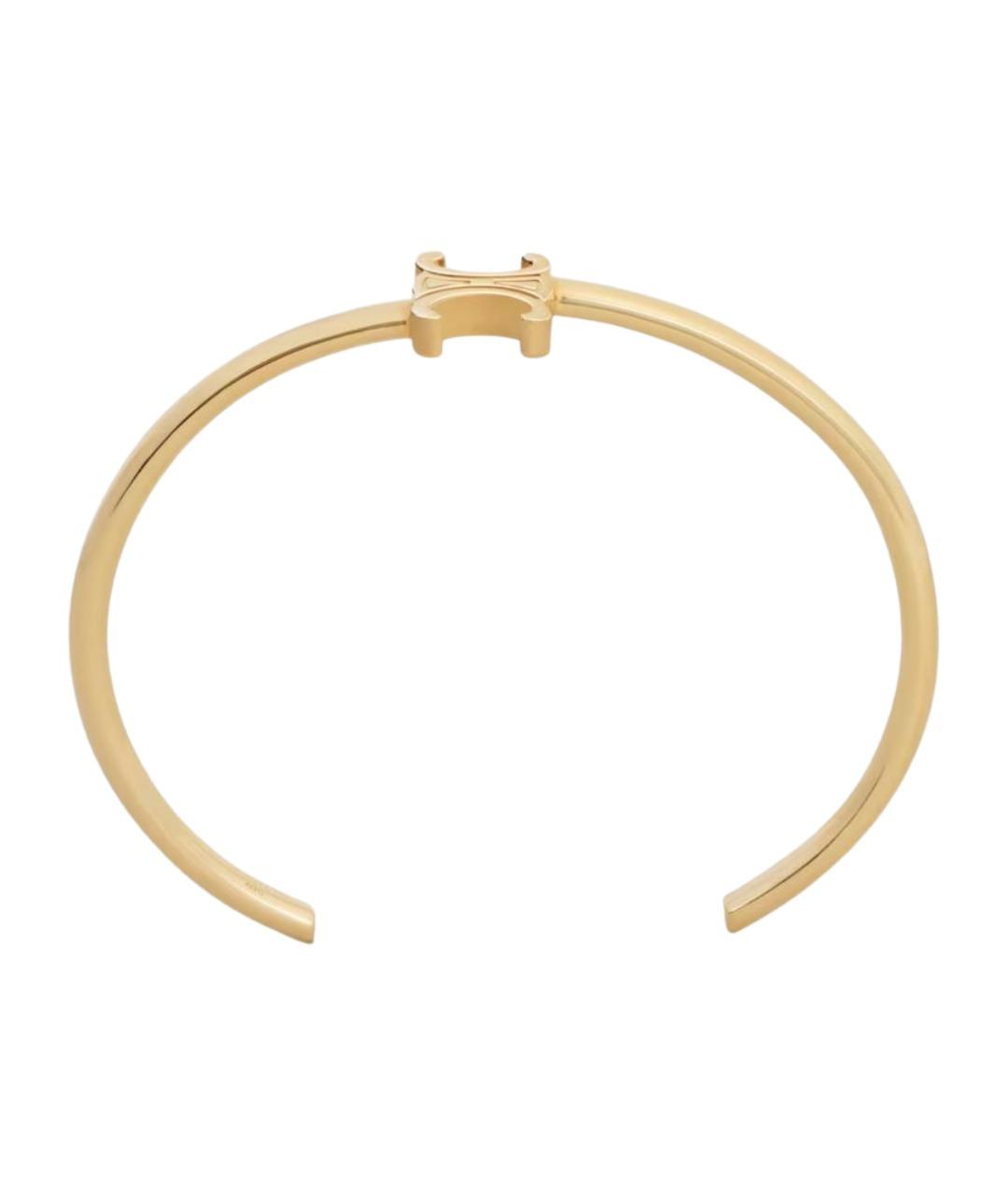 CELINE Золотой латунный браслет, фото 1