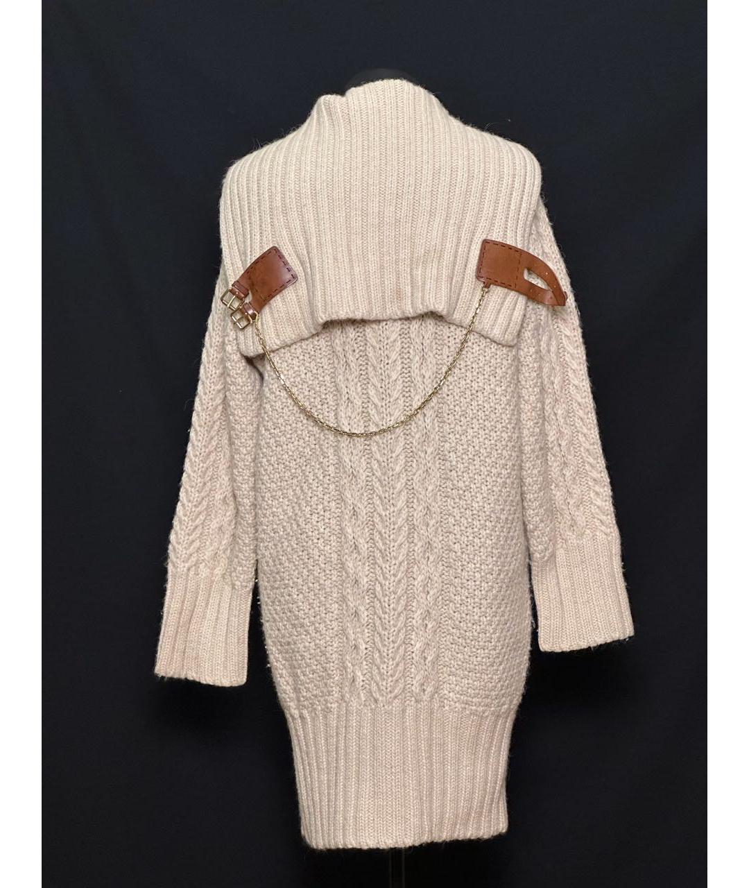 ALEXANDER MCQUEEN Бежевый шерстяной кардиган, фото 2