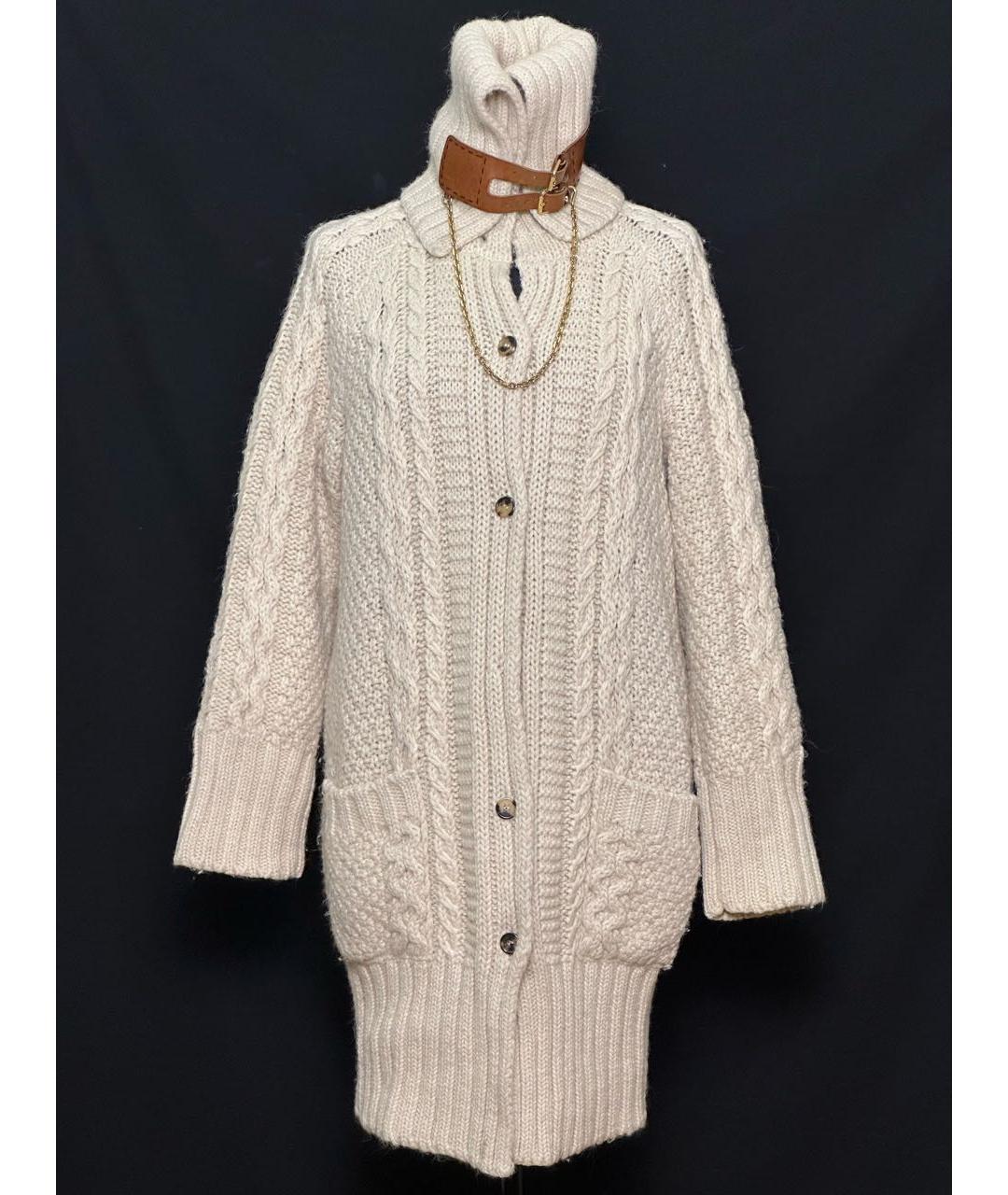 ALEXANDER MCQUEEN Бежевый шерстяной кардиган, фото 5