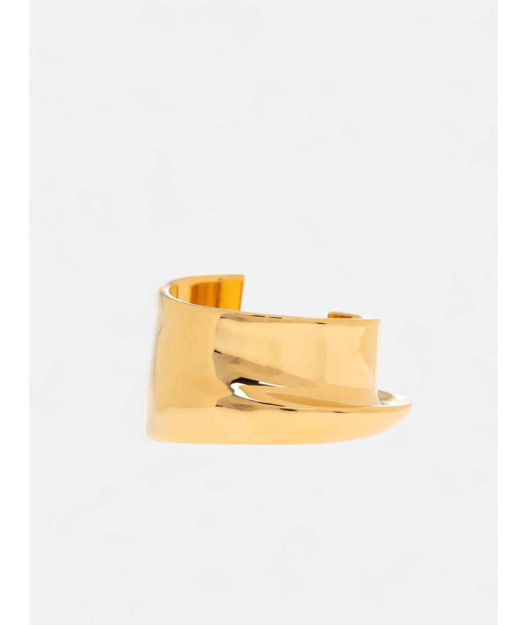 JACQUEMUS Золотой металлический браслет, фото 4