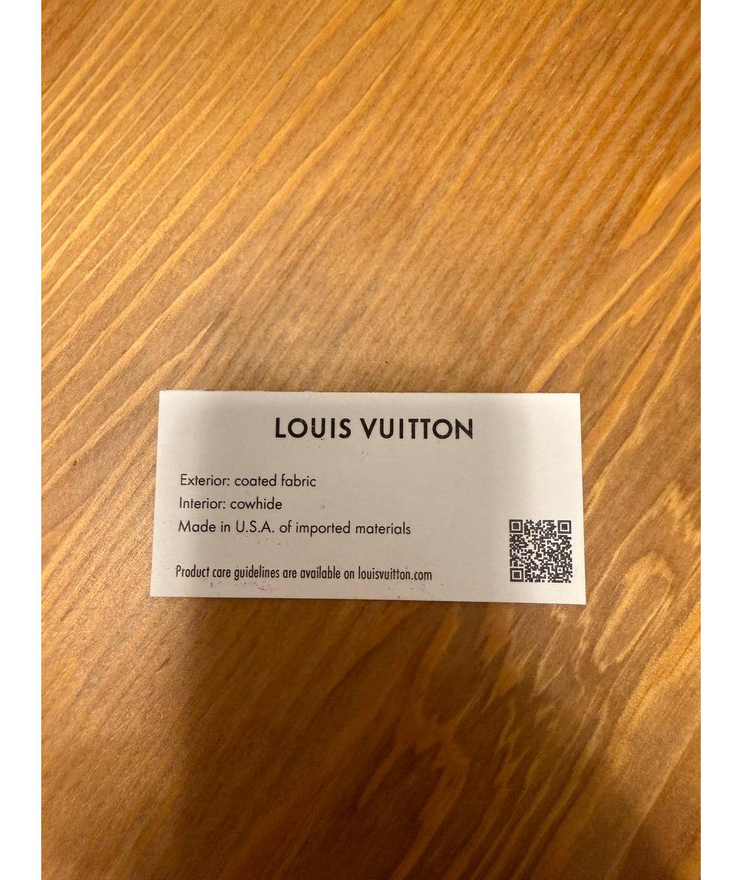 LOUIS VUITTON Коричневый кожаный кошелек, фото 5