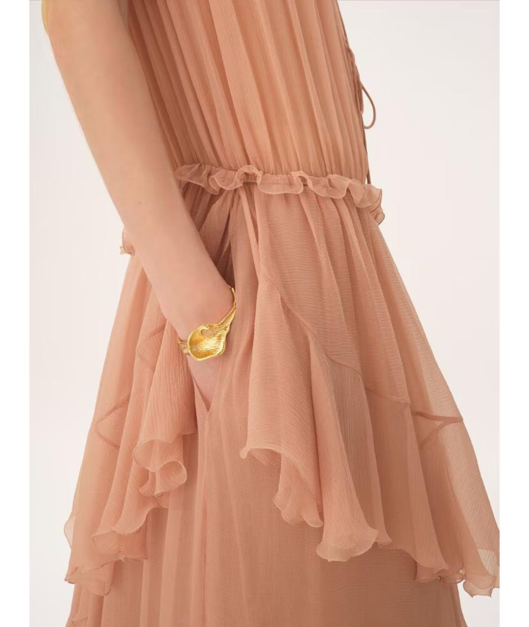 CHLOE Золотой латунный браслет, фото 3