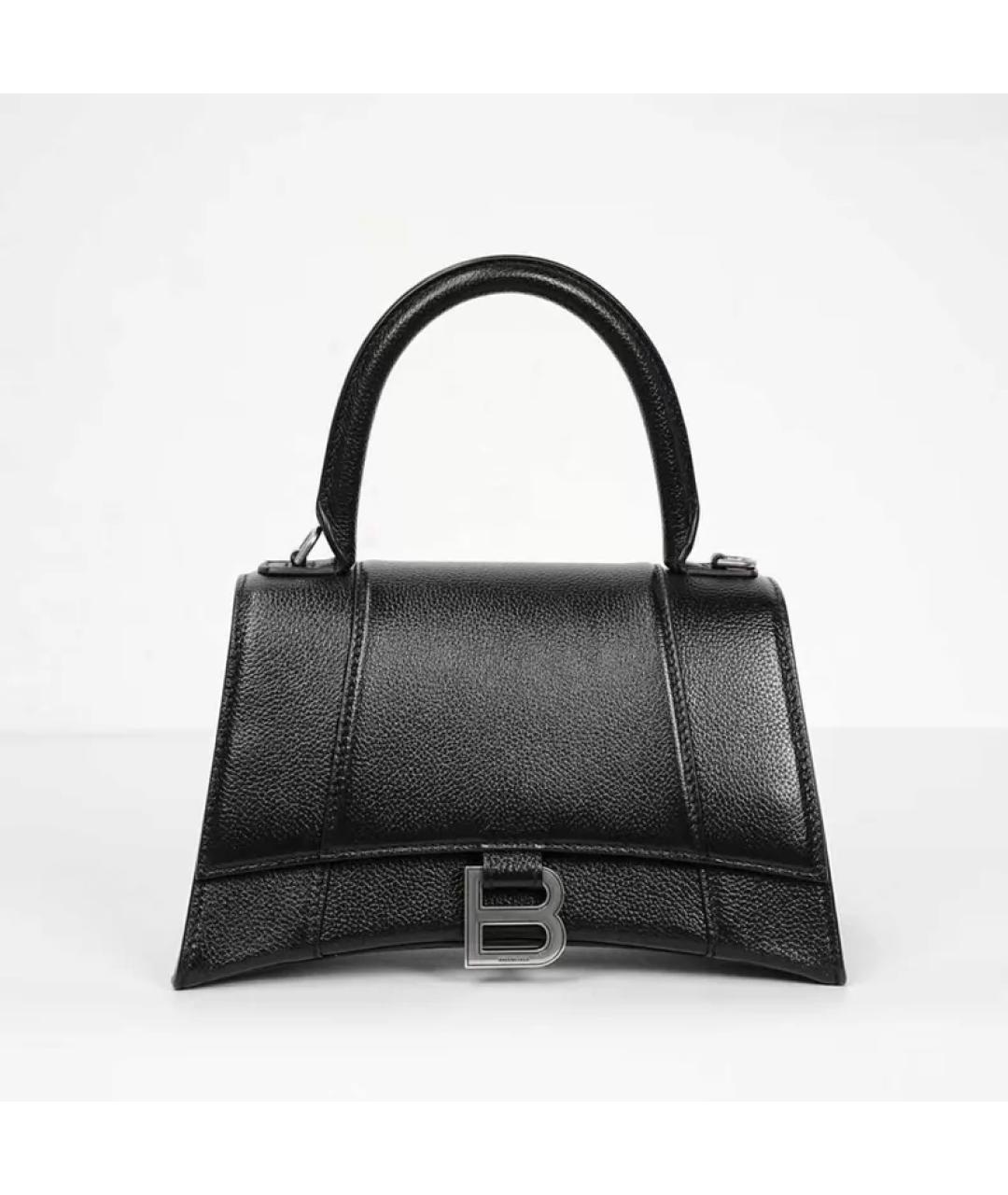 BALENCIAGA Черная кожаная сумка с короткими ручками, фото 10