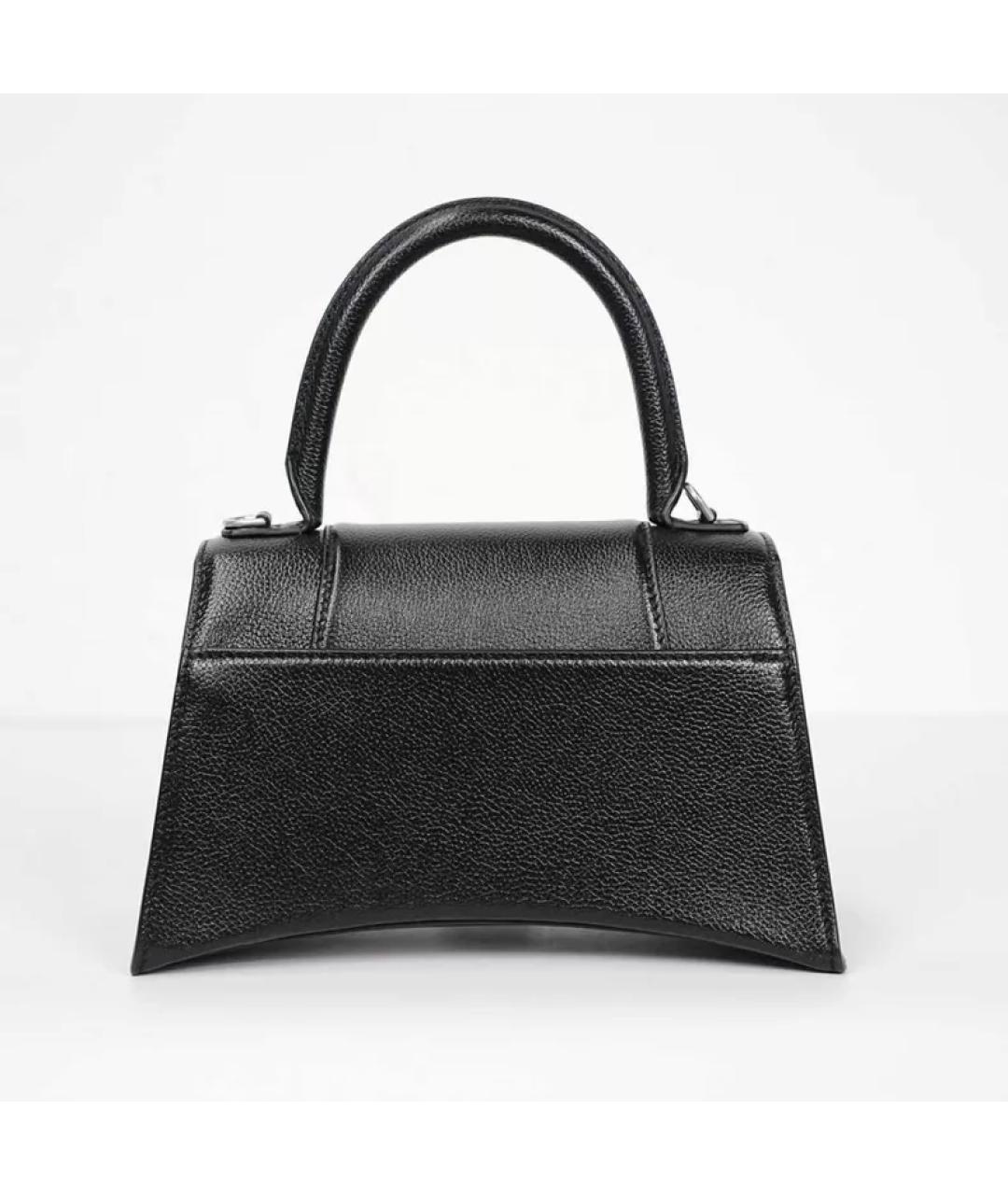 BALENCIAGA Черная кожаная сумка с короткими ручками, фото 3