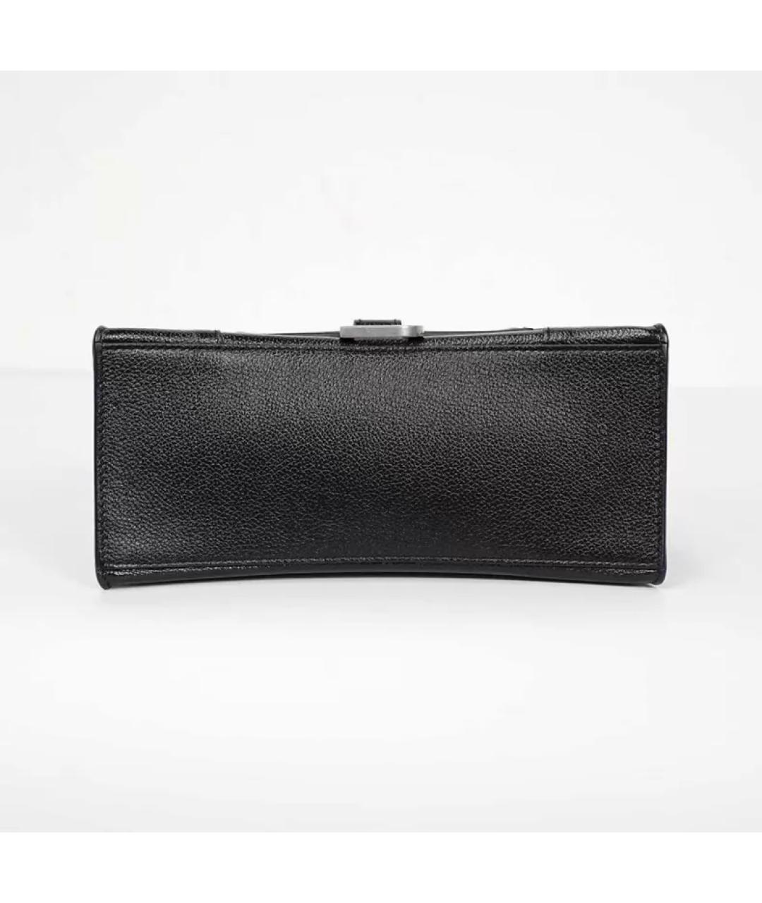 BALENCIAGA Черная кожаная сумка с короткими ручками, фото 5