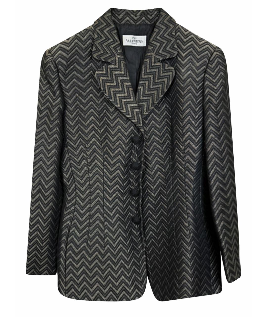 VALENTINO Серый хлопковый жакет/пиджак, фото 1