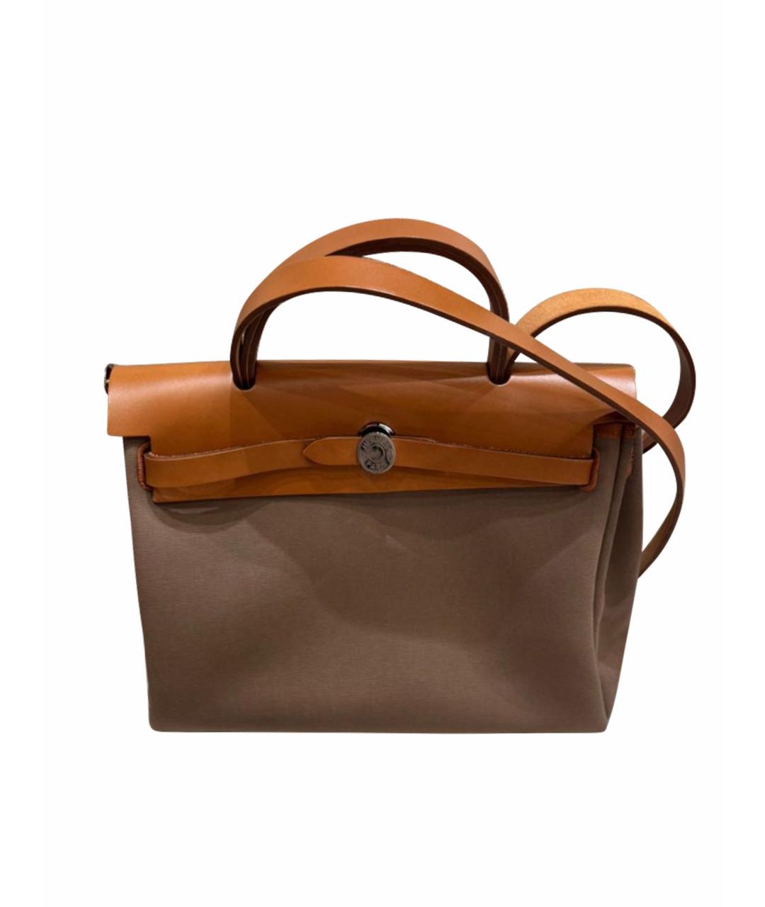 HERMES Тканевая сумка с короткими ручками, фото 1