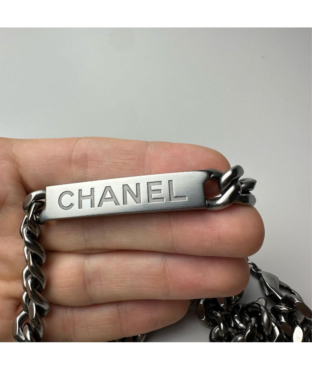 CHANEL Серебряное колье, фото 7