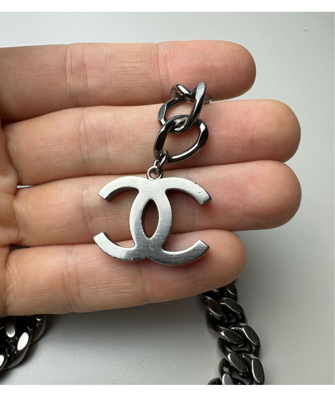 CHANEL Серебряное колье, фото 6