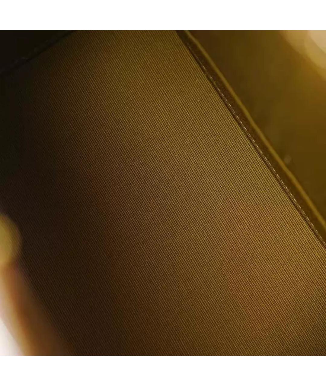 CELINE Коричневая кожаная сумка через плечо, фото 8