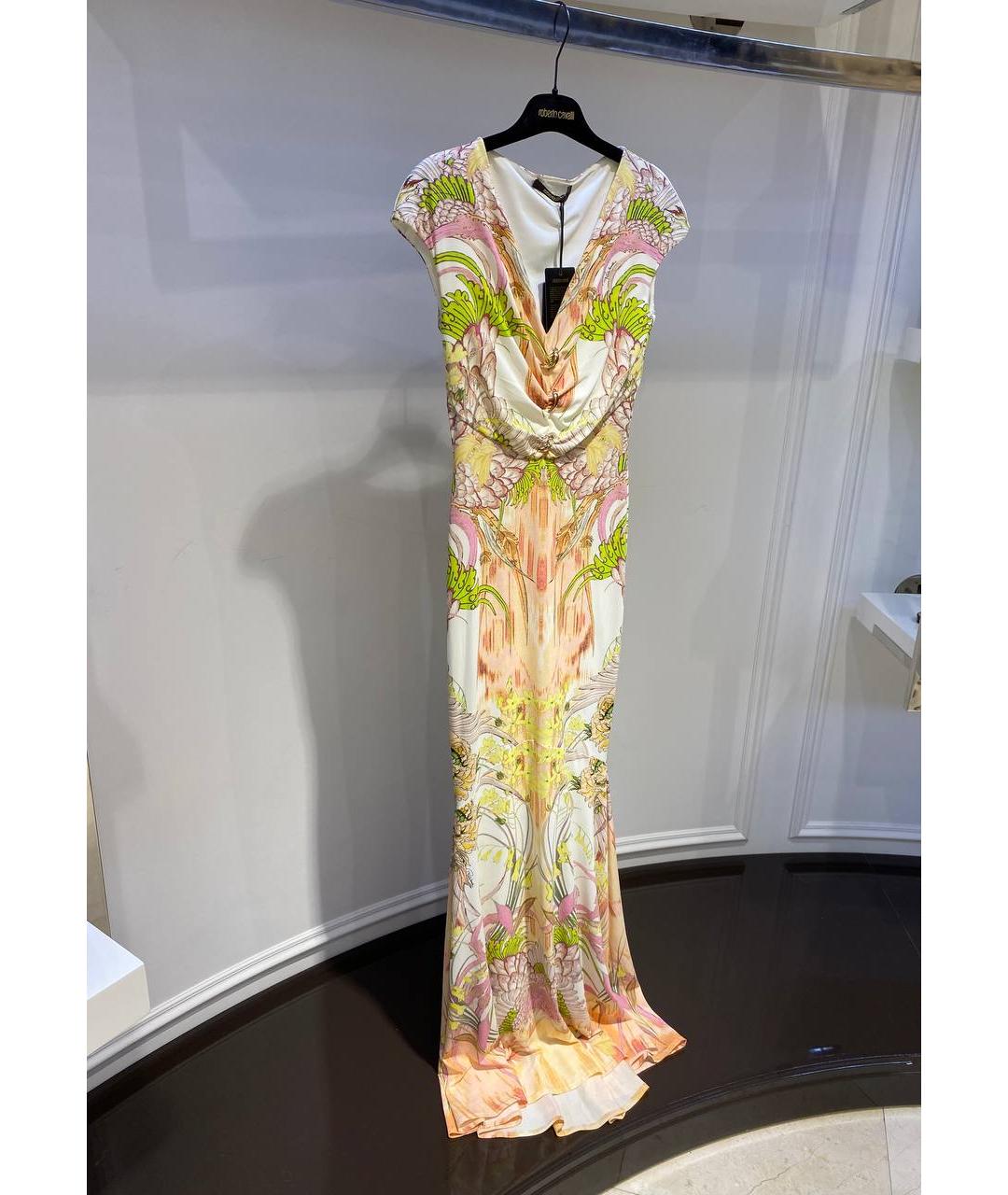 ROBERTO CAVALLI Мульти полиамидовое вечернее платье, фото 2