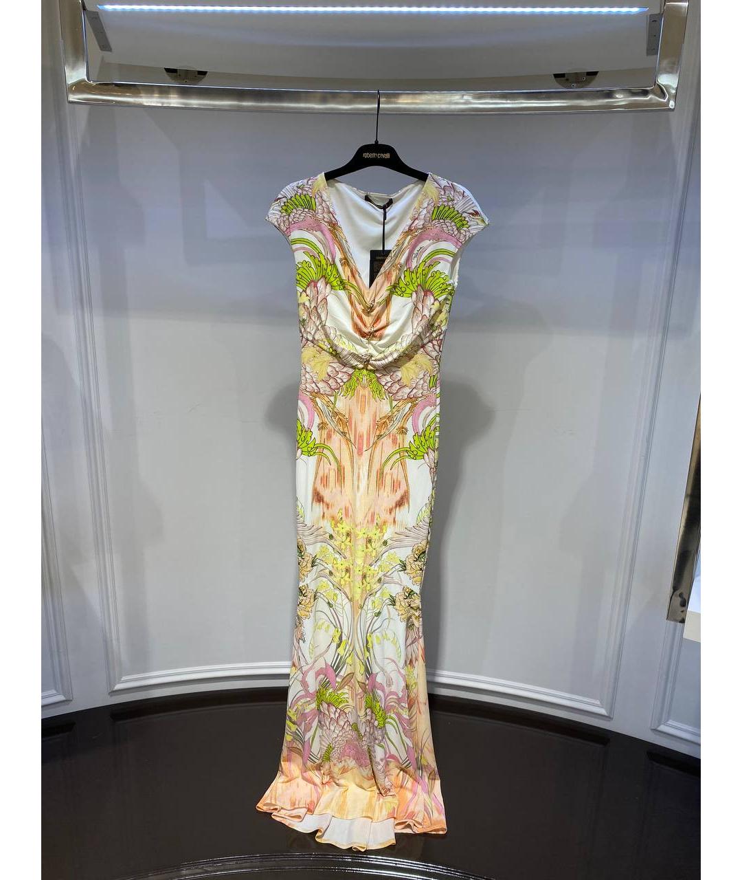 ROBERTO CAVALLI Мульти полиамидовое вечернее платье, фото 4