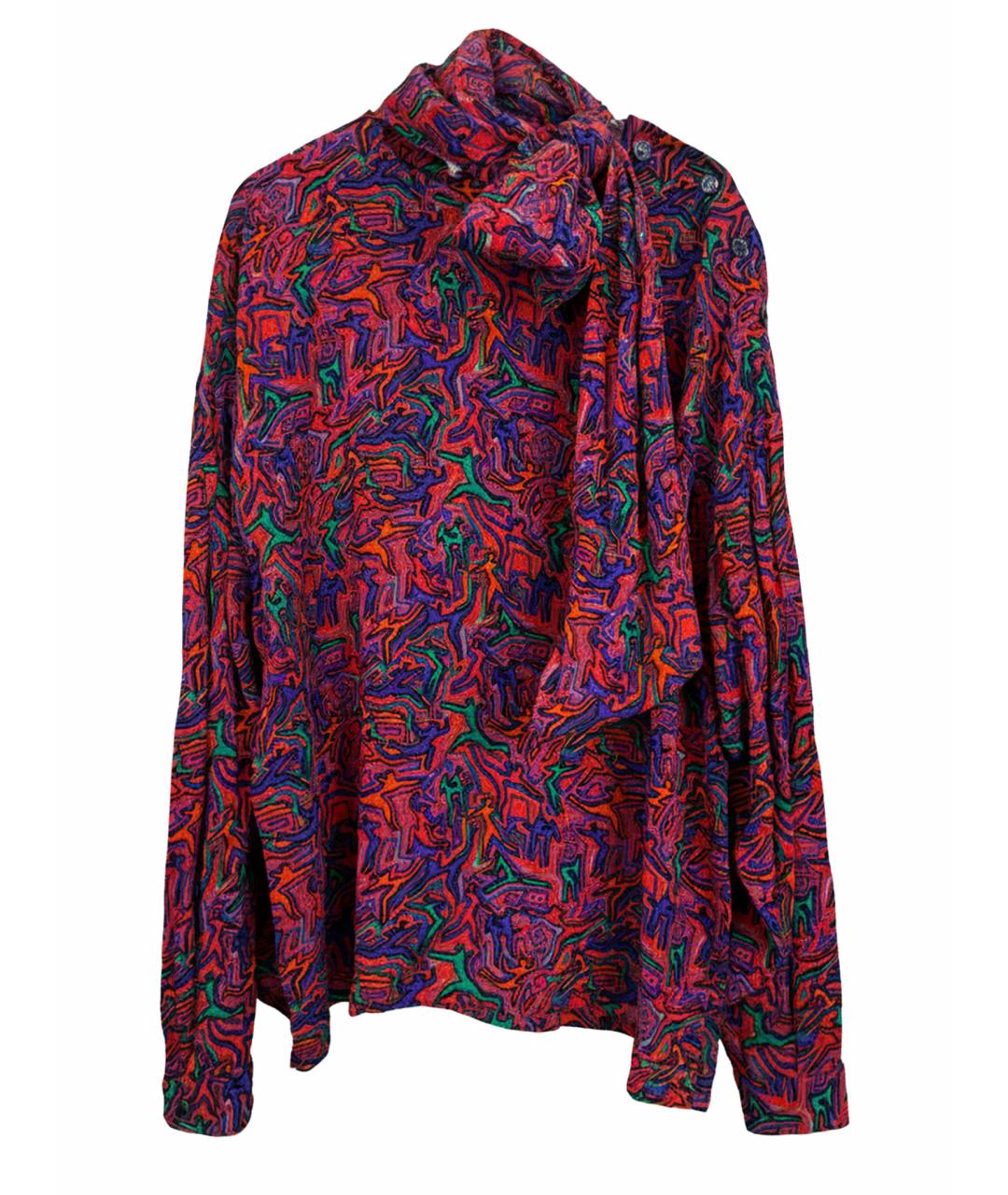 LANVIN Мульти шелковая блузы, фото 6