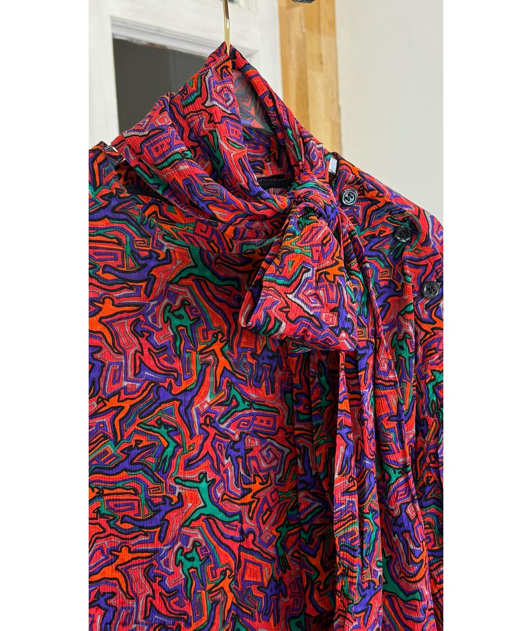 LANVIN Мульти шелковая блузы, фото 5