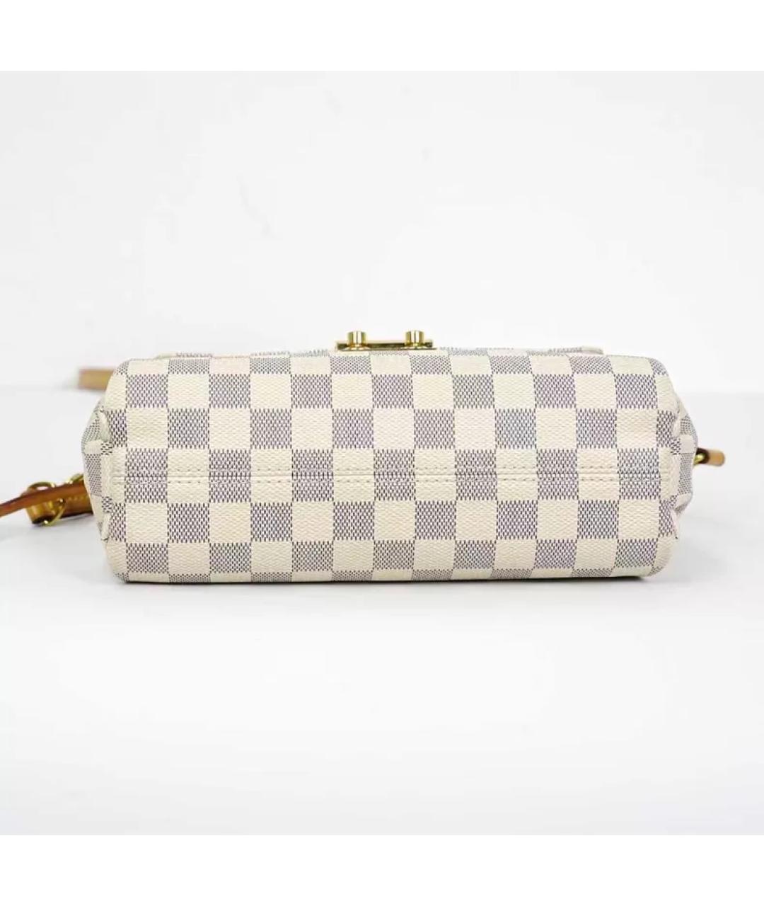 LOUIS VUITTON Бежевая тканевая сумка с короткими ручками, фото 2