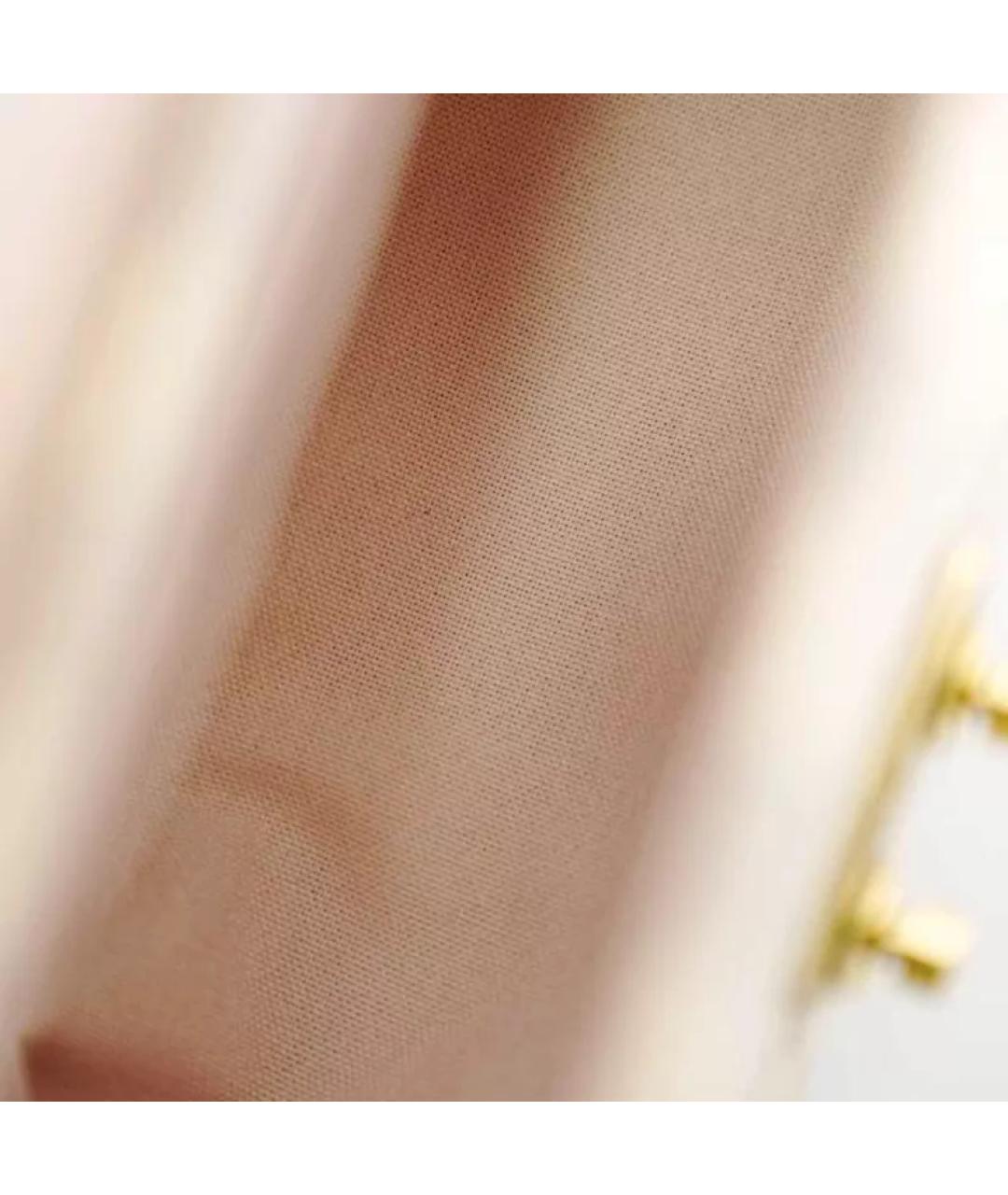 LOUIS VUITTON Бежевая тканевая сумка с короткими ручками, фото 8