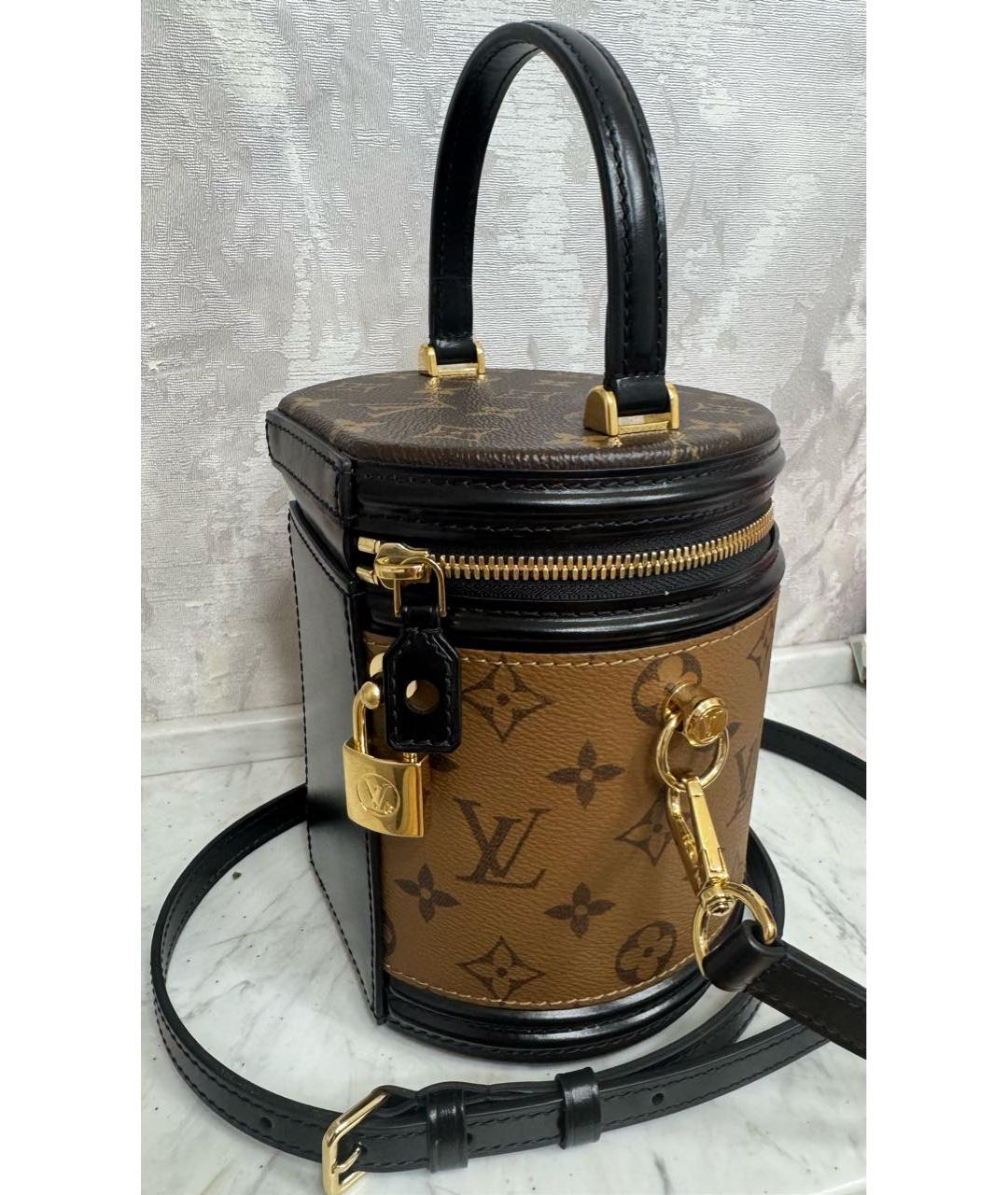 LOUIS VUITTON Коричневая сумка с короткими ручками, фото 2