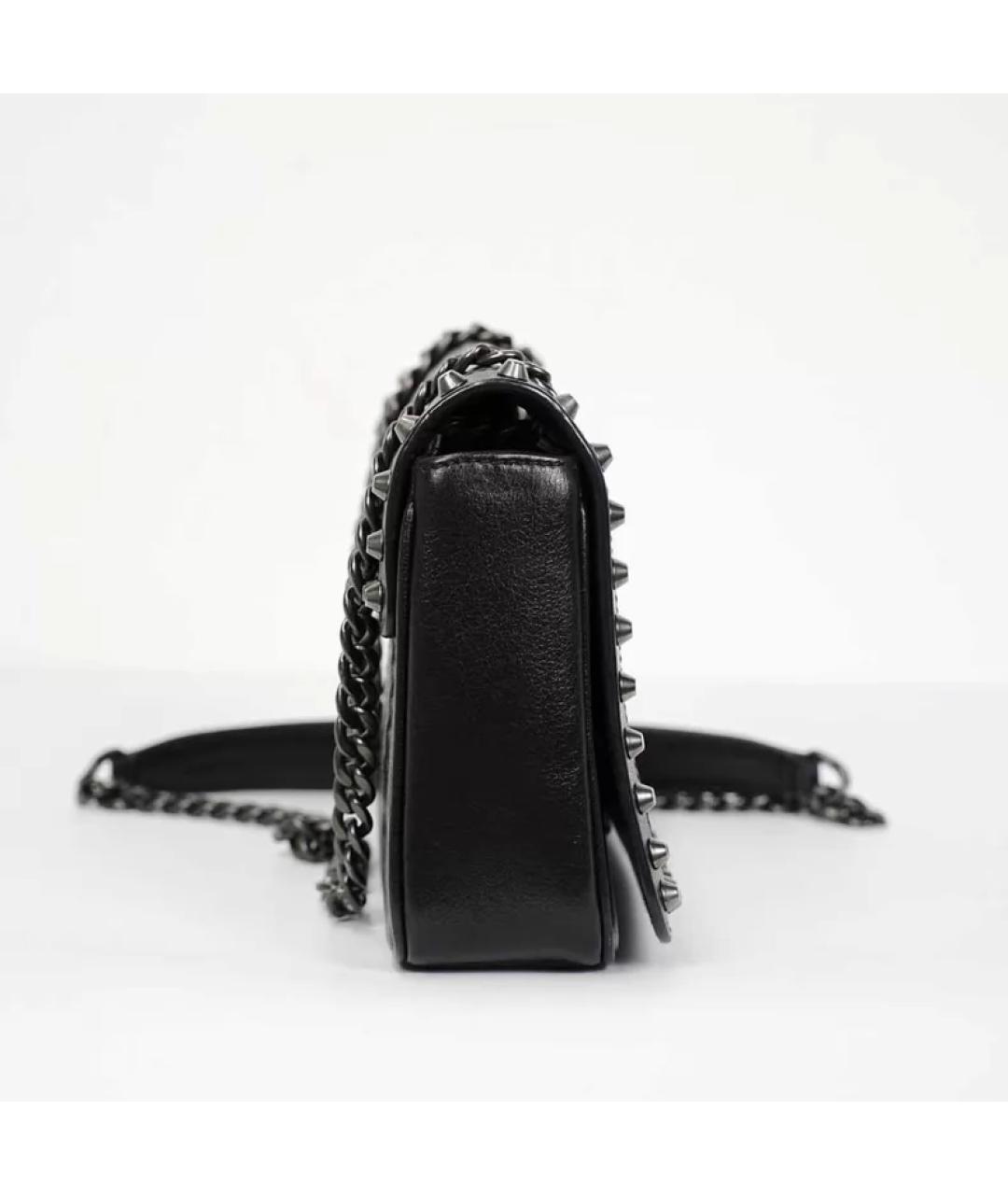 PRADA Черная кожаная сумка с короткими ручками, фото 6