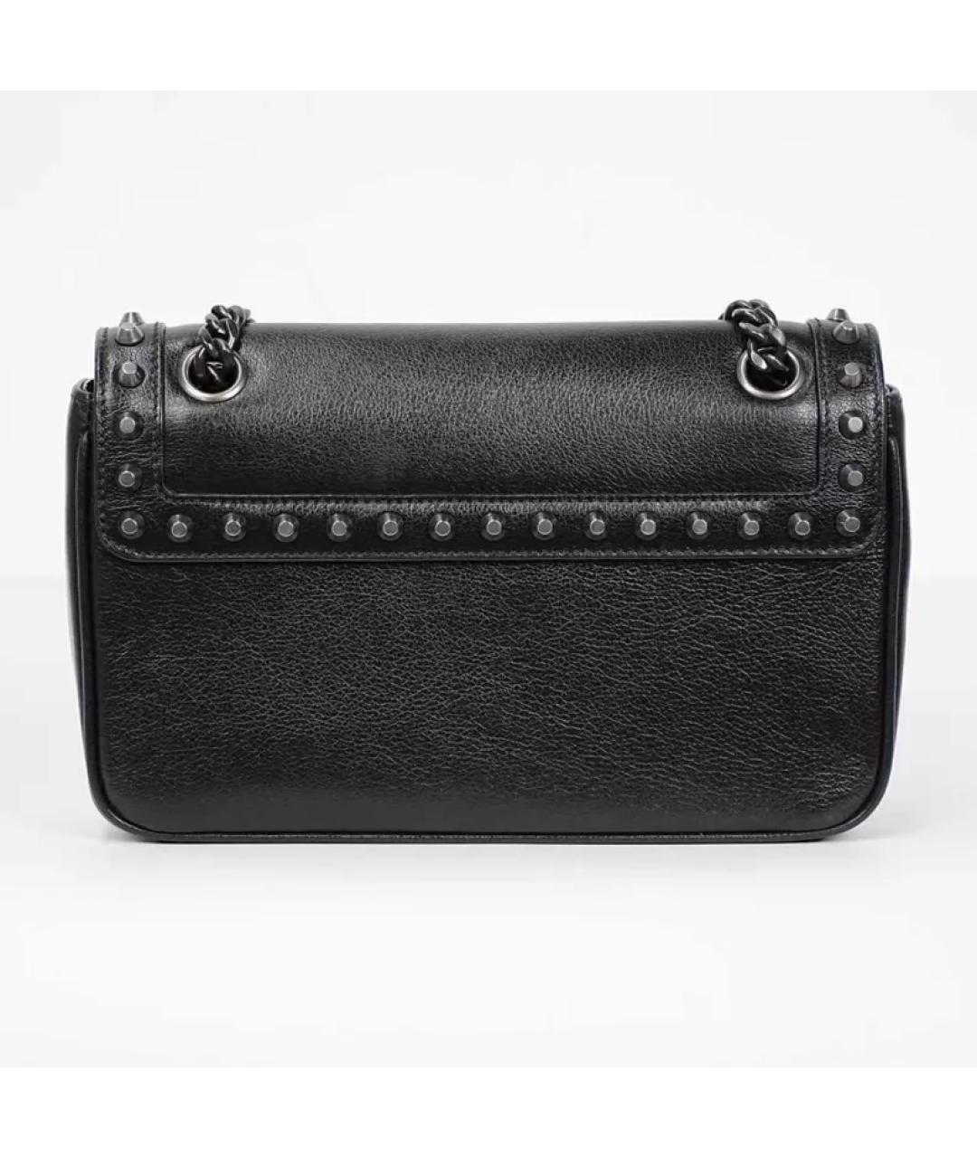 PRADA Черная кожаная сумка с короткими ручками, фото 5