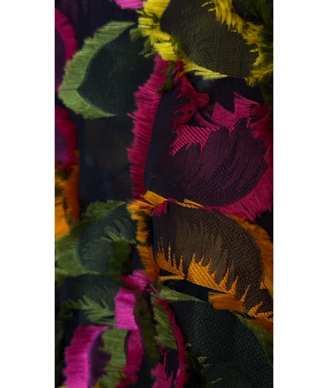 BLUMARINE Мульти шелковое коктейльное платье, фото 5