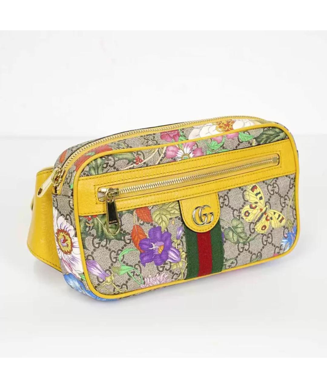GUCCI Мульти тканевая поясная сумка, фото 2