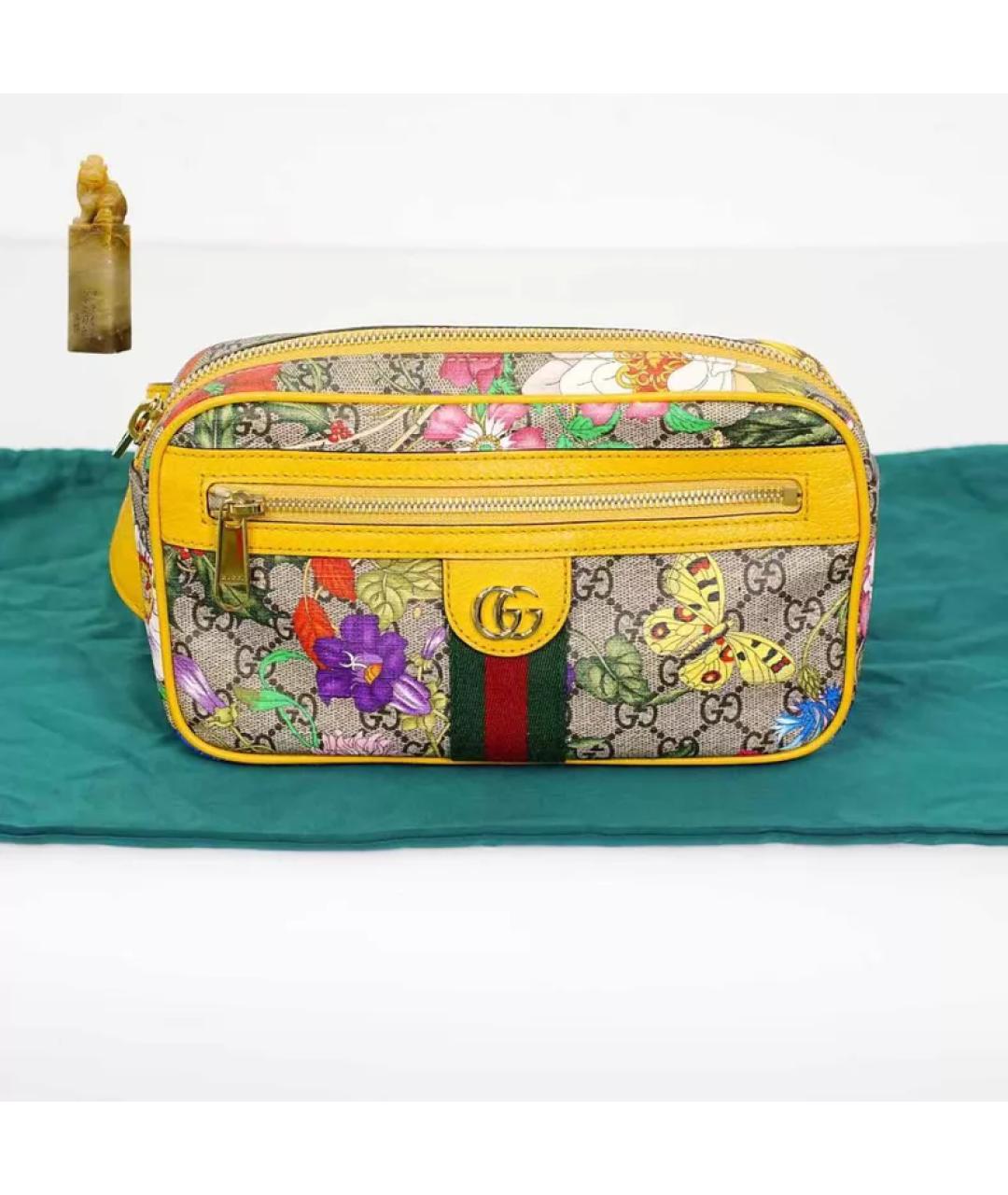 GUCCI Мульти тканевая поясная сумка, фото 9