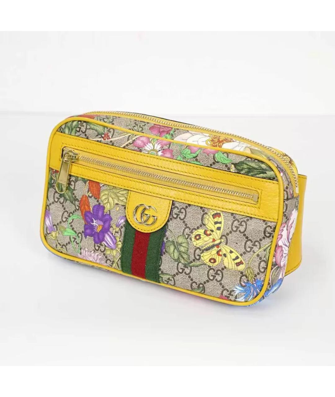 GUCCI Мульти тканевая поясная сумка, фото 3