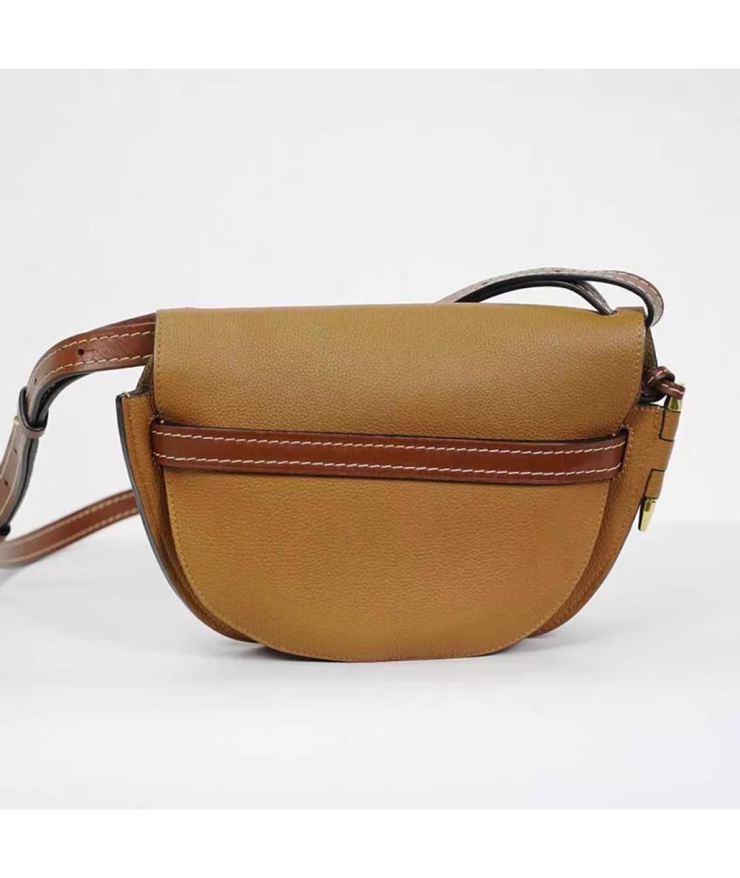 LOEWE Коричневая кожаная сумка через плечо, фото 7