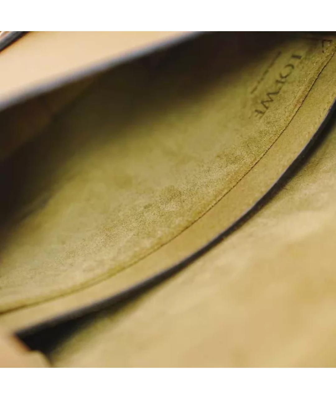 LOEWE Коричневая кожаная сумка через плечо, фото 8