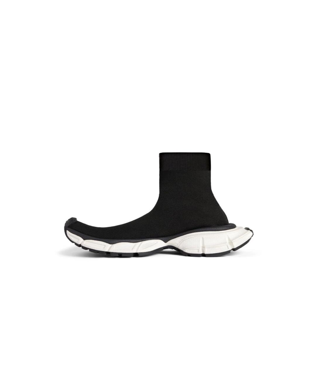 BALENCIAGA Черные текстильные кеды, фото 4