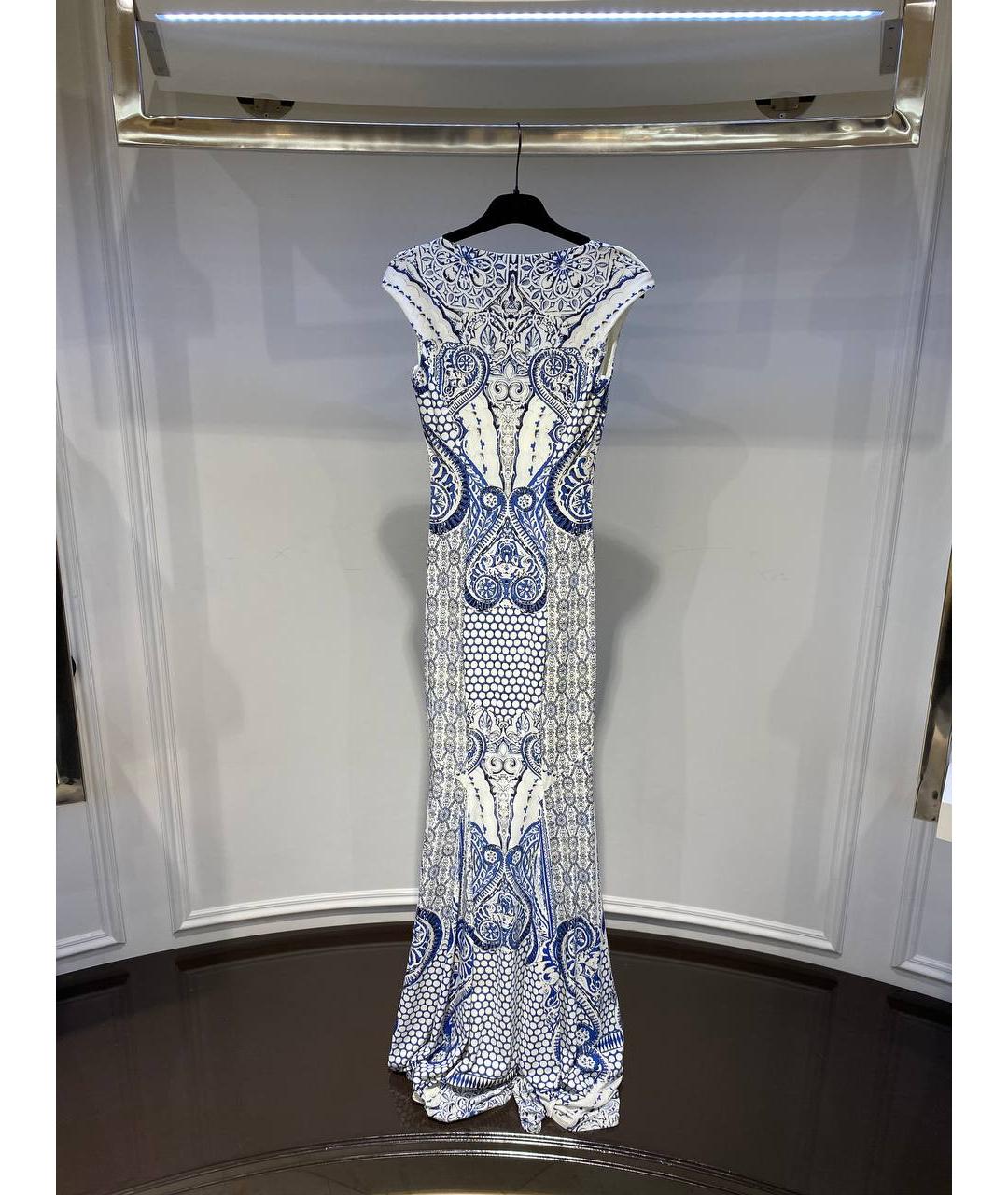 ROBERTO CAVALLI Белое полиамидовое вечернее платье, фото 3