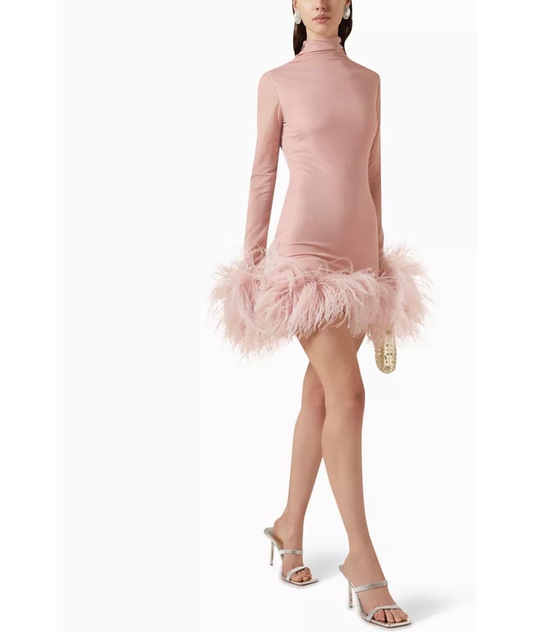 16ARLINGTON Розовое полиэстеровое коктейльное платье, фото 4