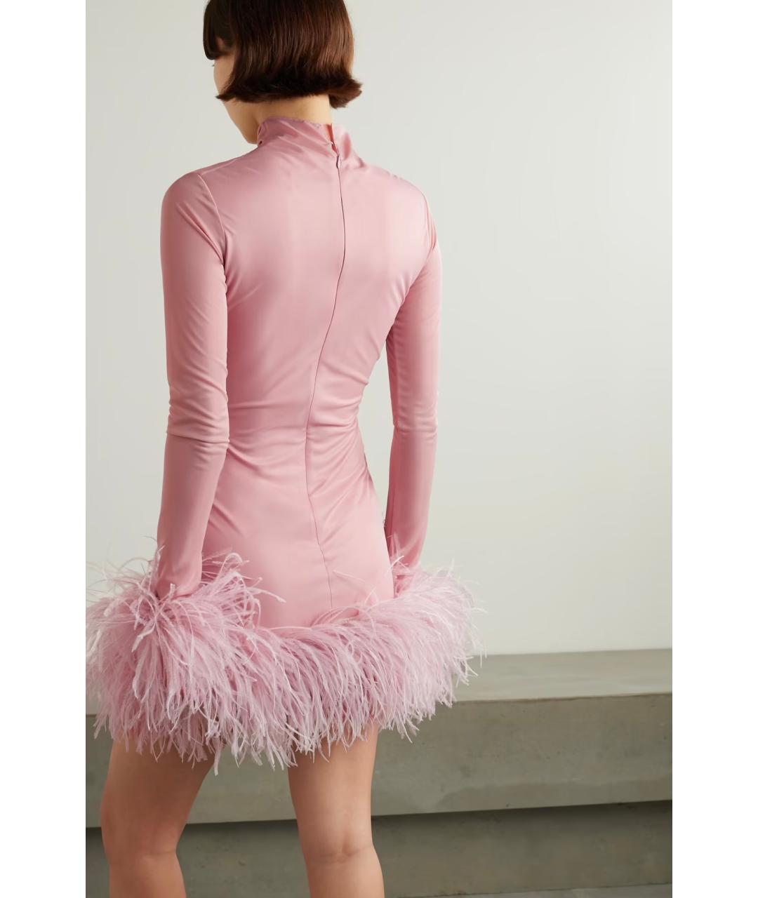 16ARLINGTON Розовое полиэстеровое коктейльное платье, фото 3