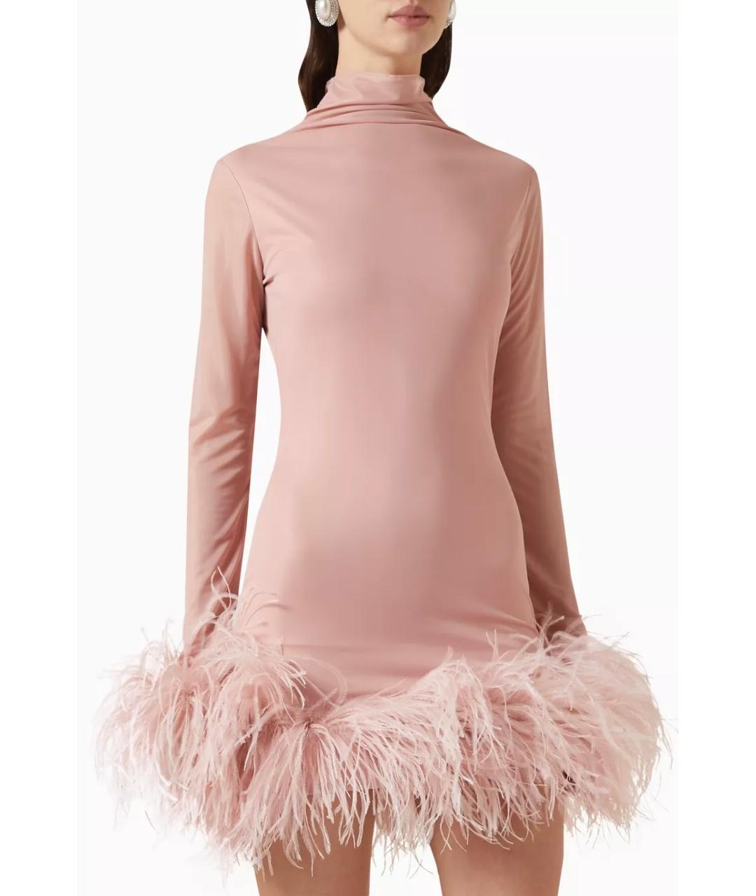 16ARLINGTON Розовое полиэстеровое коктейльное платье, фото 5