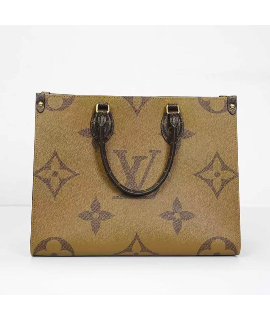 LOUIS VUITTON Коричневая сумка с короткими ручками, фото 4