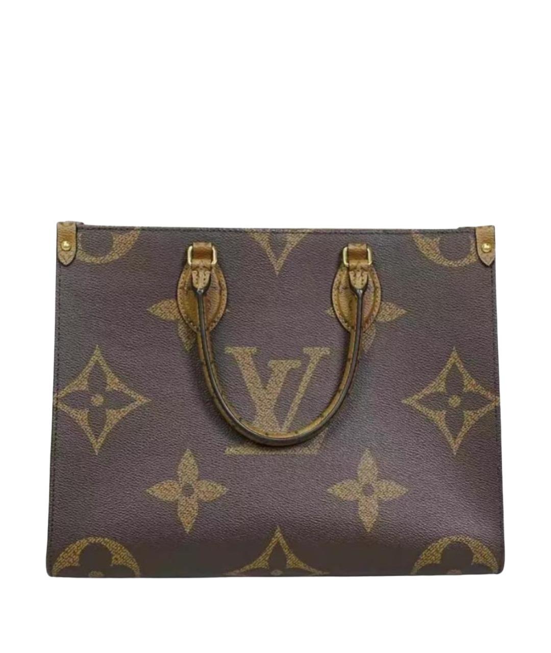 LOUIS VUITTON Коричневая сумка с короткими ручками, фото 1