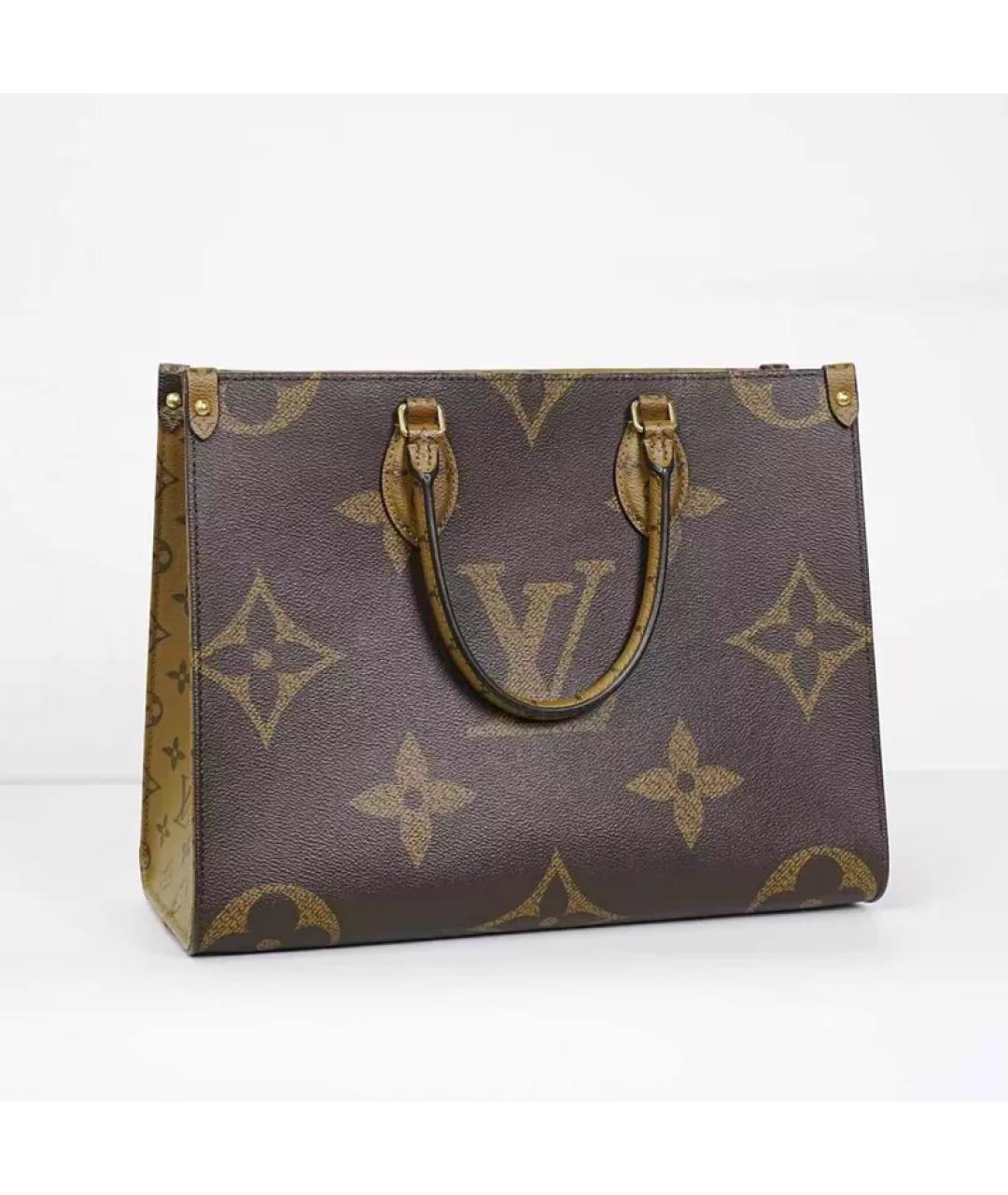 LOUIS VUITTON Коричневая сумка с короткими ручками, фото 3