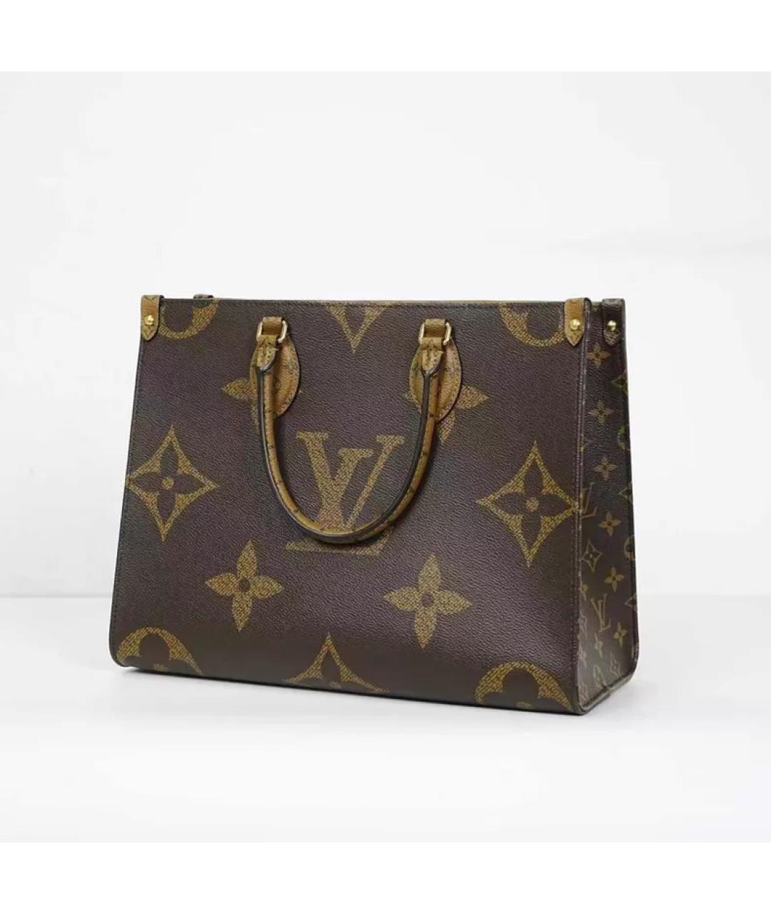 LOUIS VUITTON Коричневая сумка с короткими ручками, фото 2