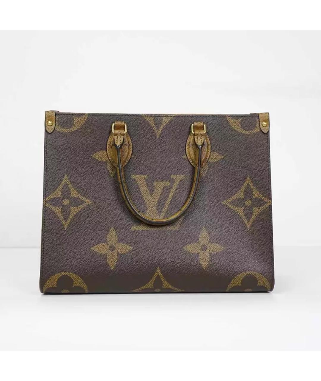 LOUIS VUITTON Коричневая сумка с короткими ручками, фото 10