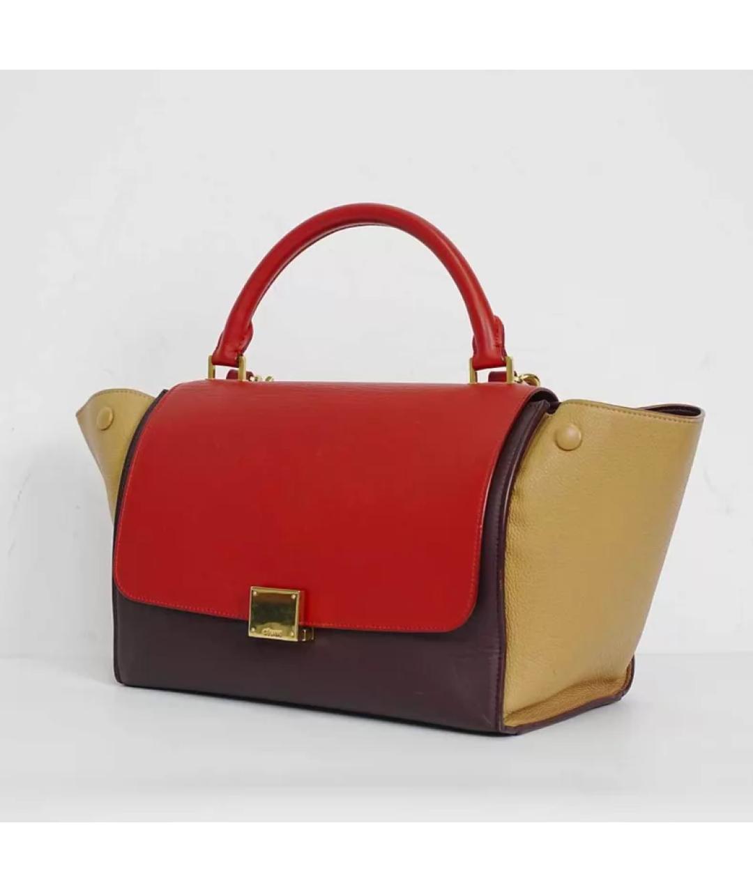 CELINE Мульти кожаная сумка с короткими ручками, фото 3