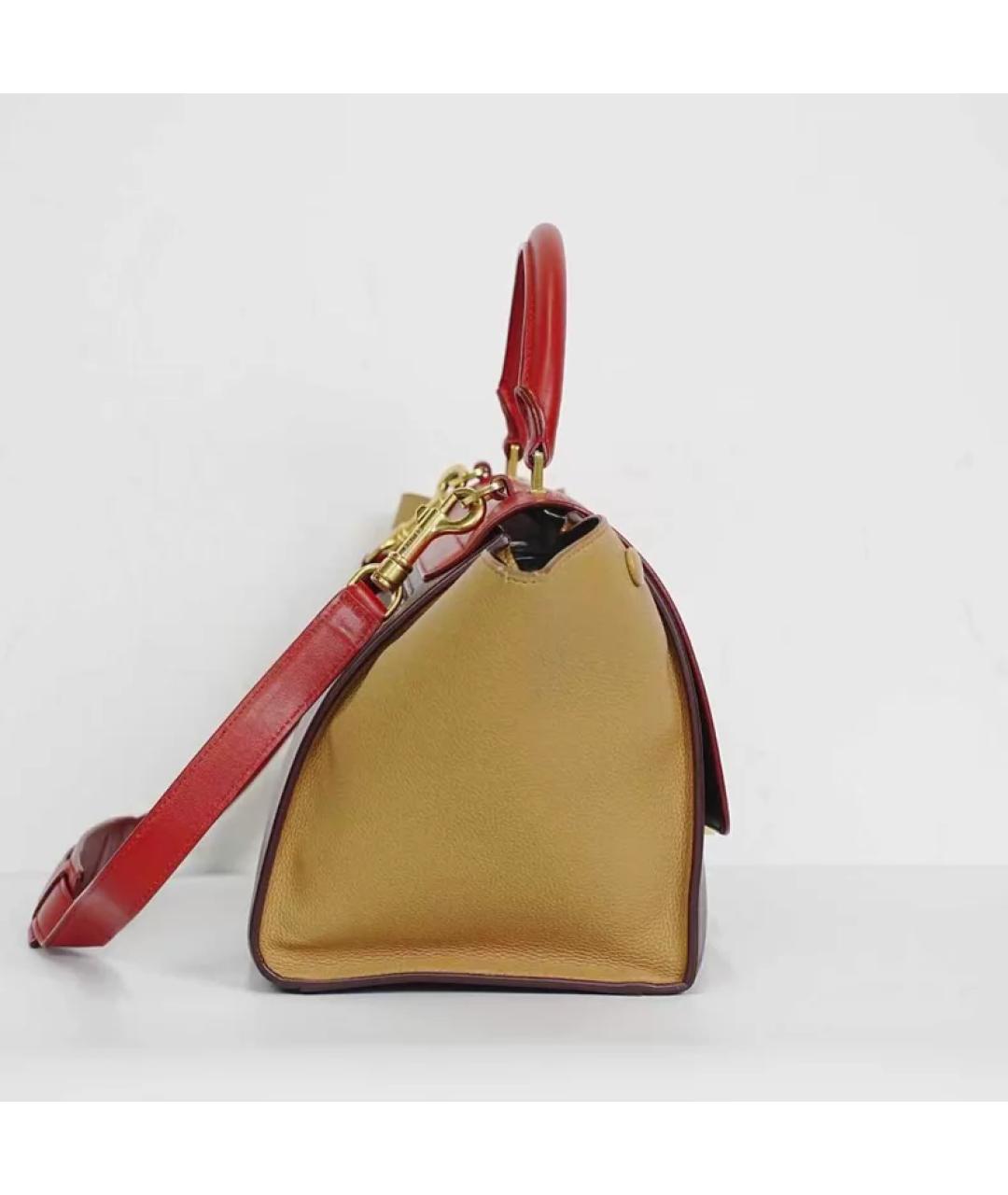 CELINE Мульти кожаная сумка с короткими ручками, фото 2