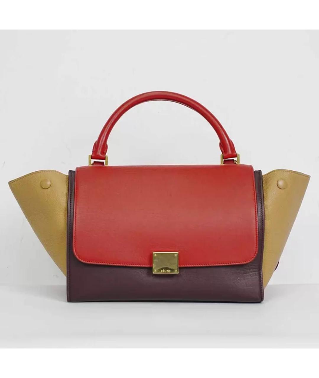 CELINE Мульти кожаная сумка с короткими ручками, фото 10