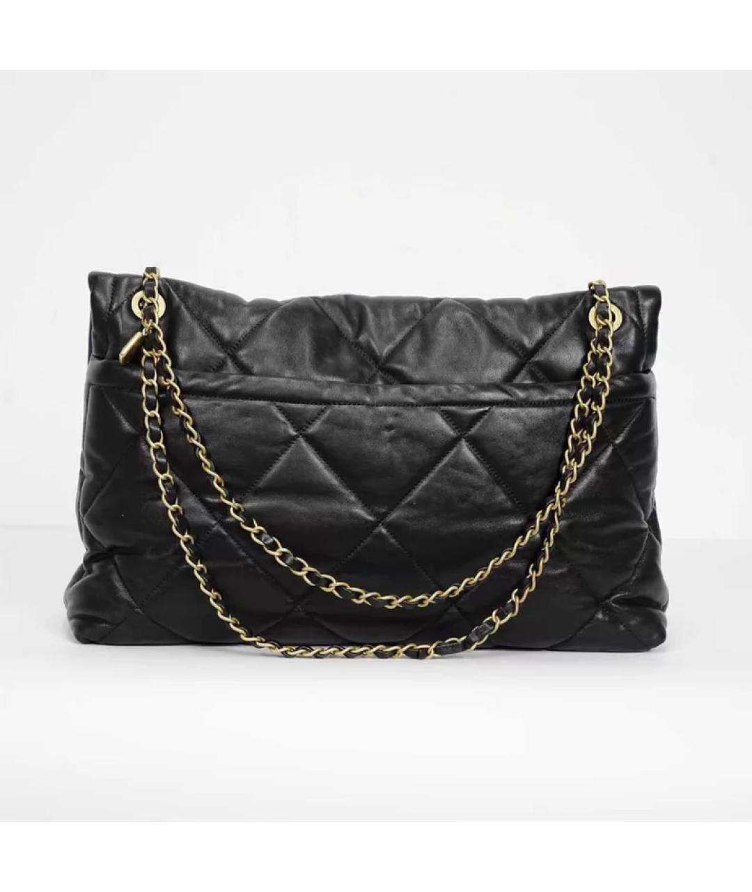 CHANEL Черная кожаная сумка через плечо, фото 4