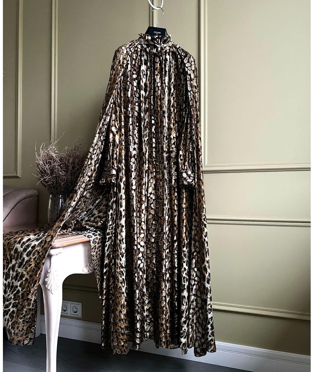 CELINE Мульти шелковое вечернее платье, фото 2