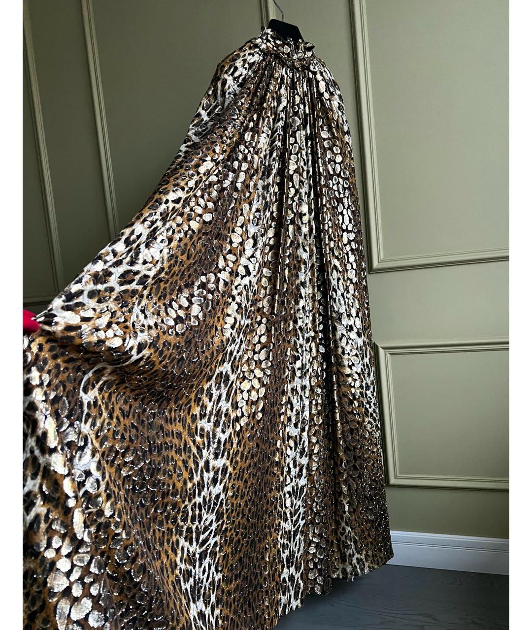 CELINE Мульти шелковое вечернее платье, фото 4